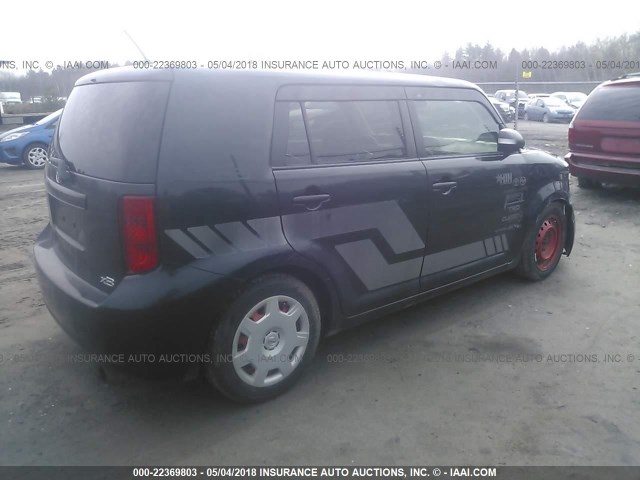 JTLKE50E381001494 - 2008 TOYOTA SCION XB 黑色 照片 4