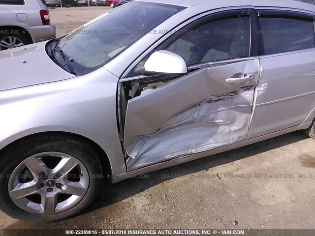 1G1ZC5E06AF183223 - 2010 CHEVROLET MALIBU 1LT 银色 照片 6