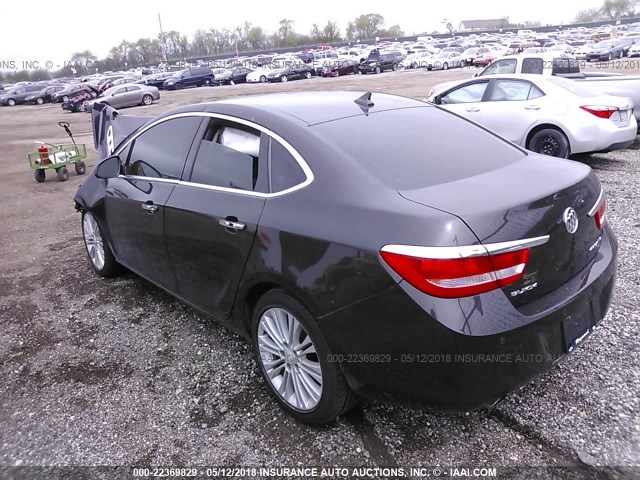 1G4PR5SK1D4204655 - 2013 BUICK VERANO CONVENIENCE BROWN photo 3