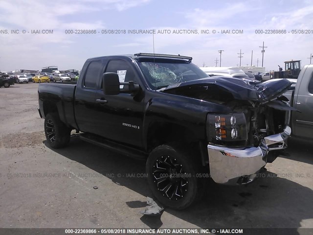 1GCHK59699E115245 - 2009 CHEVROLET SILVERADO K2500 HEAVY DUTY LT BLACK photo 1