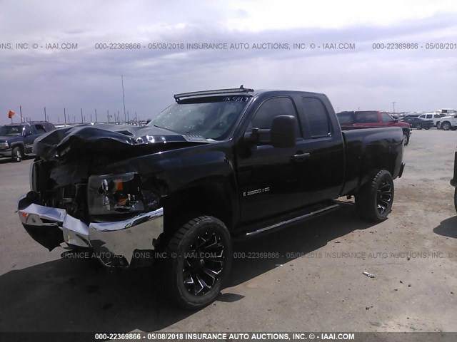 1GCHK59699E115245 - 2009 CHEVROLET SILVERADO K2500 HEAVY DUTY LT BLACK photo 2