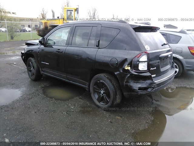 1C4NJDEB5FD168268 - 2015 JEEP COMPASS LATITUDE 黑色 照片 3