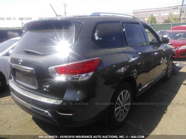 5N1AR2MM8EC645869 - 2014 NISSAN PATHFINDER S/SV/SL/PLATINUM 灰色 照片 4