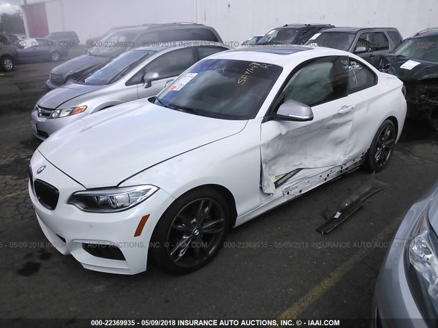 WBA1J9C57GV695830 - 2016 BMW M235XI WHITE photo 2