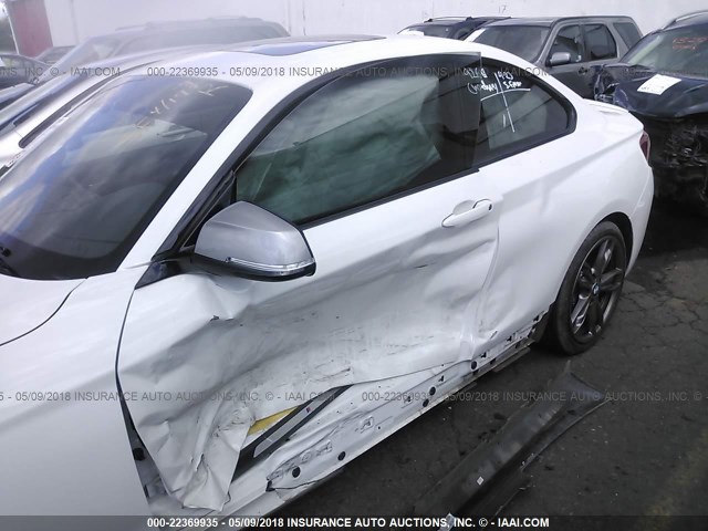 WBA1J9C57GV695830 - 2016 BMW M235XI WHITE photo 6