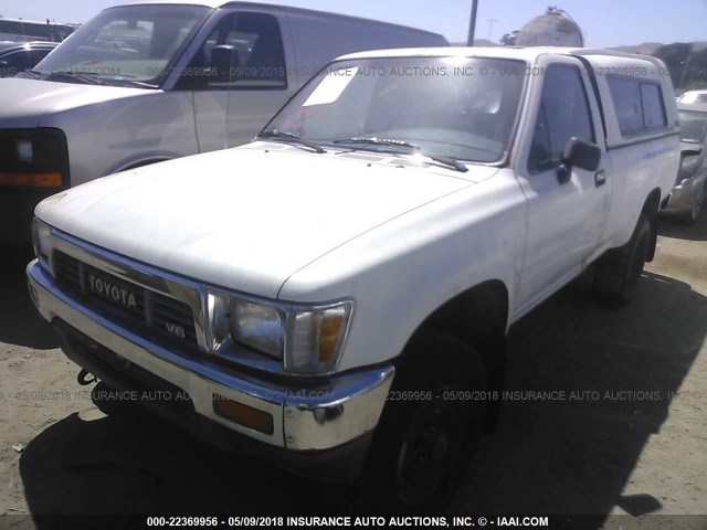 JT4VN02D4K6001062 - 1989 TOYOTA PICKUP 1/2 TON LONG WHEELBASE DLX WHITE photo 2