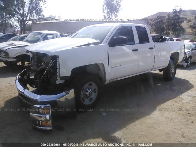 1GC2CUEG7FZ502683 - 2015 CHEVROLET SILVERADO C2500 HEAVY DUTY WHITE photo 2