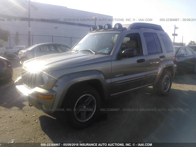 1J4GL38K13W576270 - 2003 JEEP LIBERTY RENEGADE GOLD photo 2