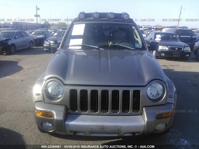 1J4GL38K13W576270 - 2003 JEEP LIBERTY RENEGADE GOLD photo 6