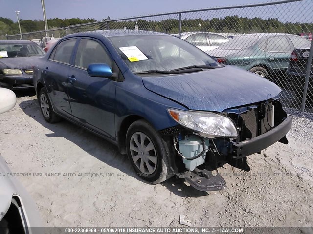 JTDBL40E199087032 - 2009 TOYOTA COROLLA LE/XLE BLUE photo 1