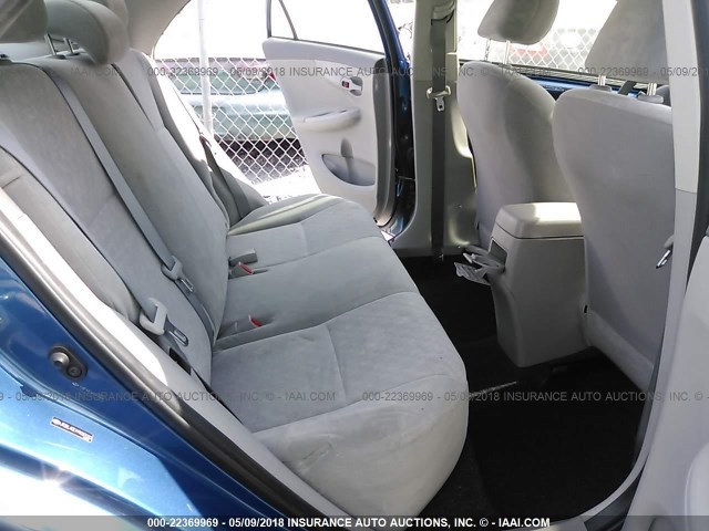 JTDBL40E199087032 - 2009 TOYOTA COROLLA LE/XLE BLUE photo 8