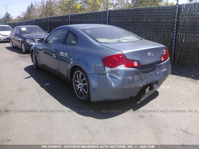 JNKCV54E45M413698 - 2005 INFINITI G35 浅蓝色 照片 3
