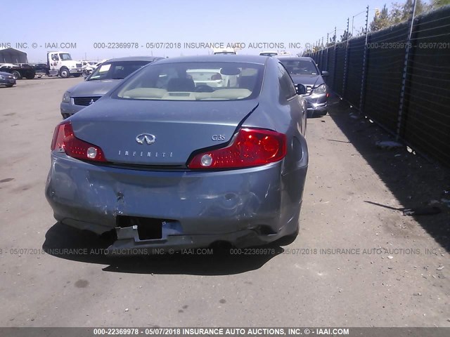 JNKCV54E45M413698 - 2005 INFINITI G35 Light Blue photo 6