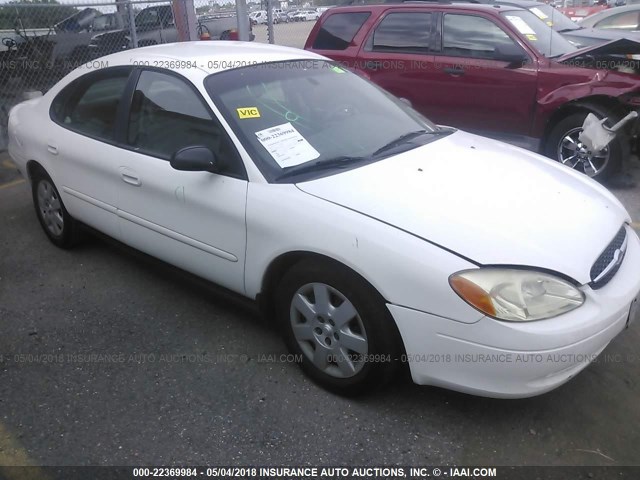 1FAHP52U63A262086 - 2003 FORD TAURUS LX WHITE photo 1