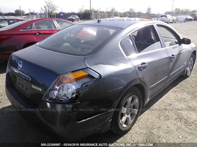 1N4CL21E19C159704 - 2009 NISSAN ALTIMA HYBRID GRAY photo 4