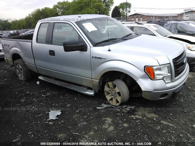 1FTFX1EFXDFD03833 - 2013 FORD F150 SUPER CAB SILVER photo 1