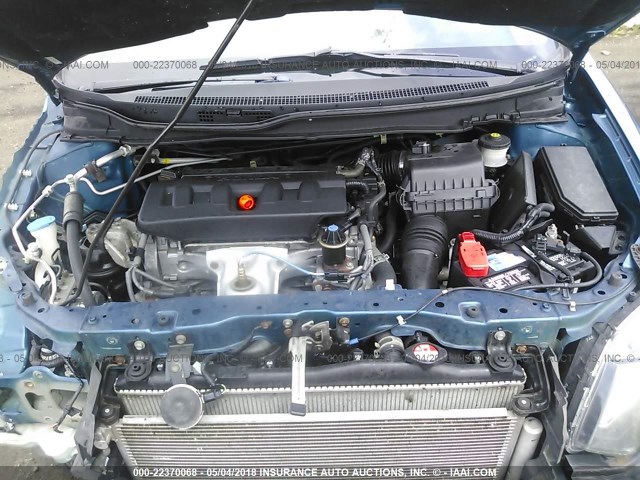 19XFB2F55CE031646 - 2012 HONDA CIVIC LX Կապույտ լուսանկար 10