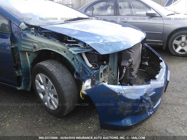 19XFB2F55CE031646 - 2012 HONDA CIVIC LX Կապույտ լուսանկար 6