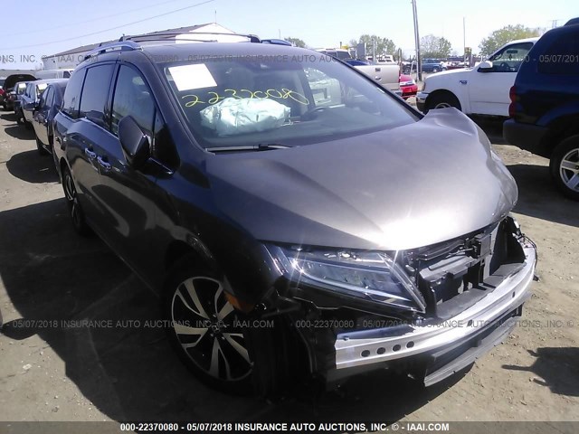 5FNRL6H94JB025068 - 2018 HONDA ODYSSEY ELITE Gris foto 1