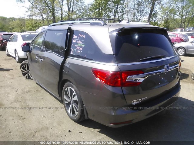 5FNRL6H94JB025068 - 2018 HONDA ODYSSEY ELITE Gris foto 3