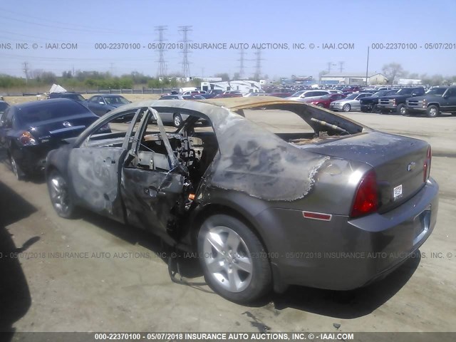 1G1ZB5E11BF203391 - 2011 CHEVROLET MALIBU LS 灰色 照片 3