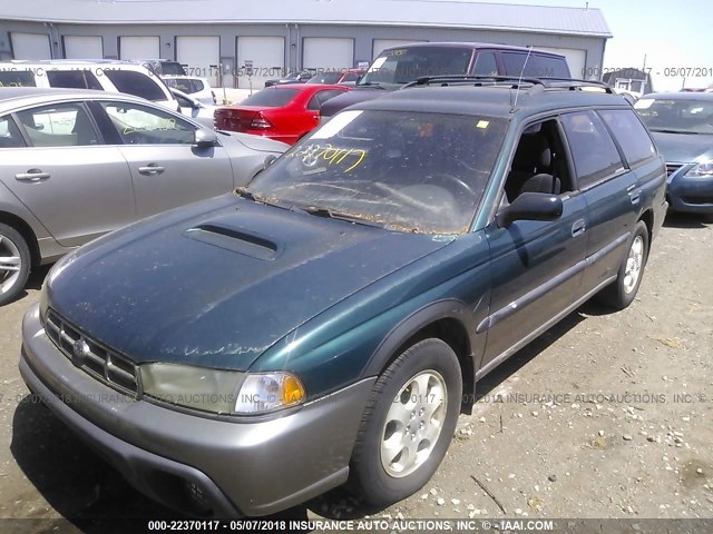 4S3BG685XX6653255 - 1999 SUBARU LEGACY OUTBACK/SSV/LIMITED/30TH მწვანე ფოტო 2