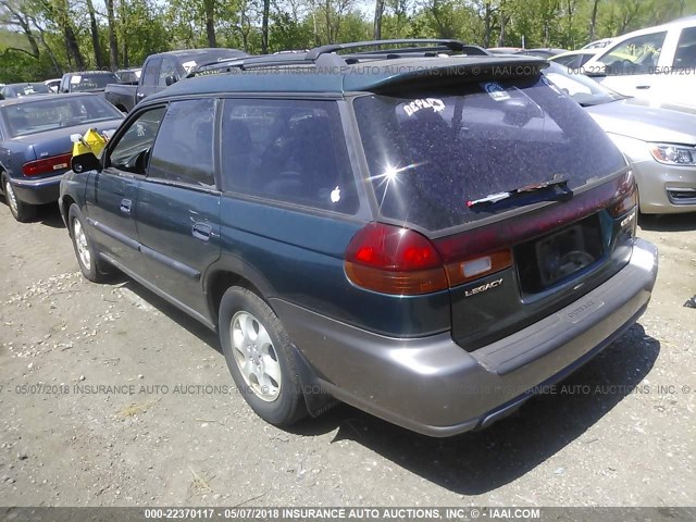 4S3BG685XX6653255 - 1999 SUBARU LEGACY OUTBACK/SSV/LIMITED/30TH მწვანე ფოტო 3