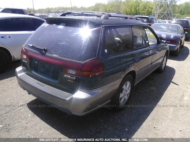 4S3BG685XX6653255 - 1999 SUBARU LEGACY OUTBACK/SSV/LIMITED/30TH მწვანე ფოტო 4