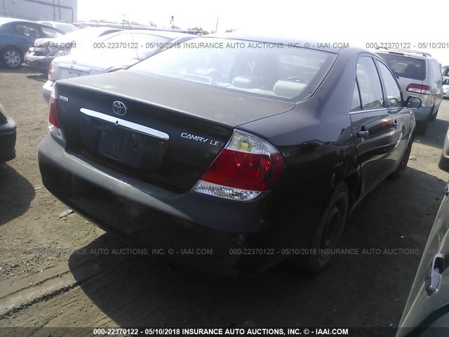 4T1BE32K96U722350 - 2006 TOYOTA CAMRY LE/XLE/SE შავი ფოტო 4