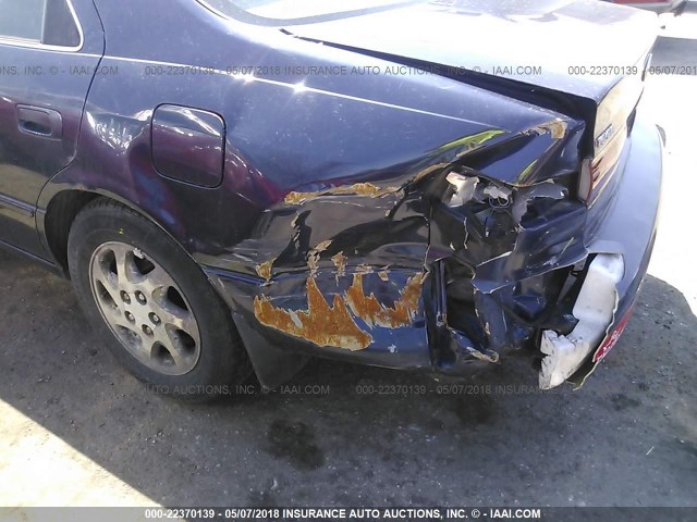 4T1BF22K0XU076625 - 1999 TOYOTA CAMRY LE/XLE BLUE photo 6