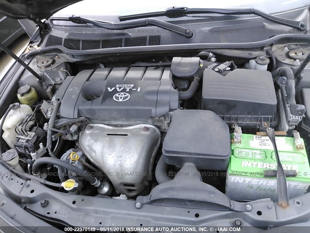 4T4BF3EK7AR065670 - 2010 TOYOTA CAMRY SE/LE/XLE GRAY photo 10
