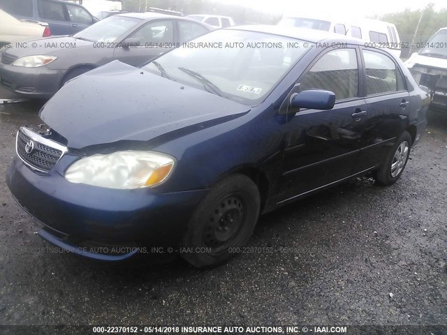 2T1BR32E36C655874 - 2006 TOYOTA COROLLA CE/LE/S BLUE photo 2