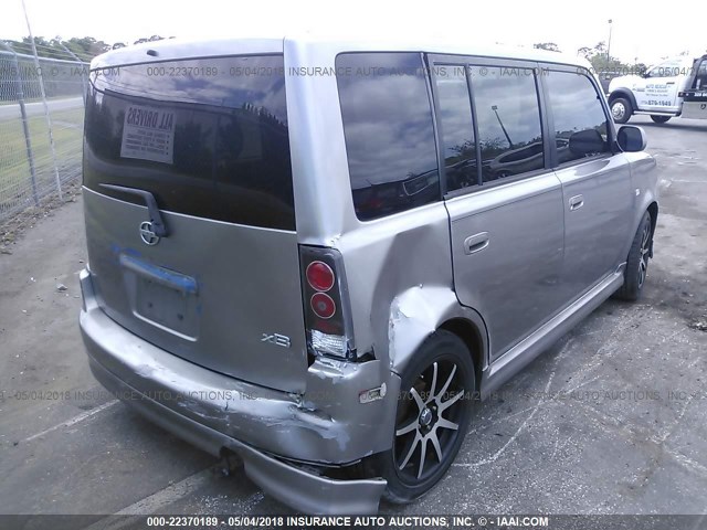 JTLKT324464065361 - 2006 TOYOTA SCION XB BEIGE photo 4