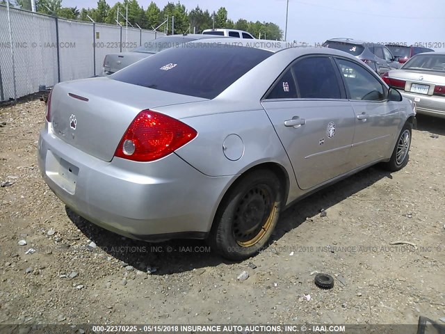 1G2ZF58B174230338 - 2007 PONTIAC G6 VALUE LEADER/BASE SILVER photo 4