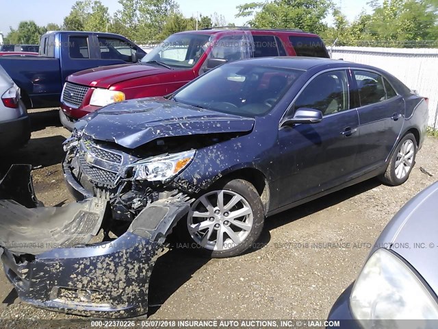 1G11E5SA0DF240699 - 2013 CHEVROLET MALIBU 2LT PURPLE photo 2