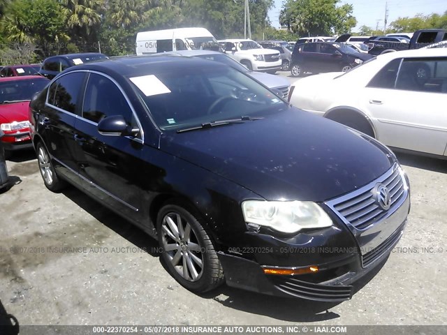 WVWAU73C16P184372 - 2006 VOLKSWAGEN PASSAT BLACK photo 1