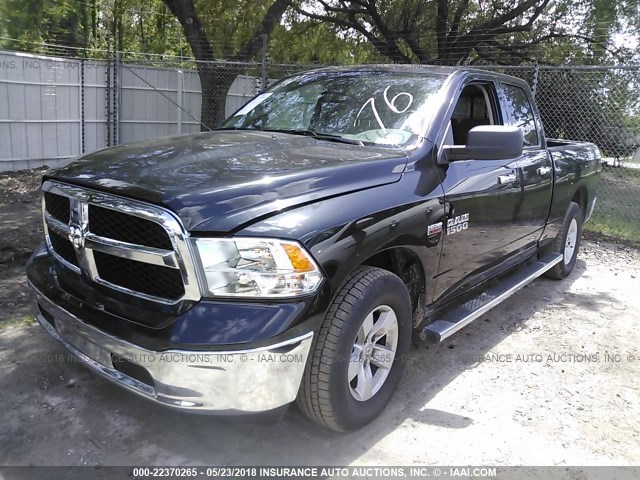 1C6RR6GT3JS173539 - 2018 RAM 1500 SLT BLACK photo 2