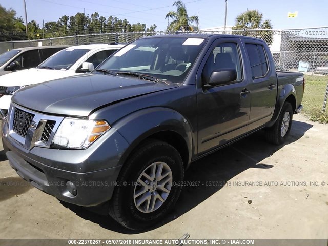 1N6AD0ER6GN730246 - 2016 NISSAN FRONTIER S/SV/SL/PRO-4X GRAY photo 2