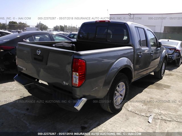 1N6AD0ER6GN730246 - 2016 NISSAN FRONTIER S/SV/SL/PRO-4X GRAY photo 4