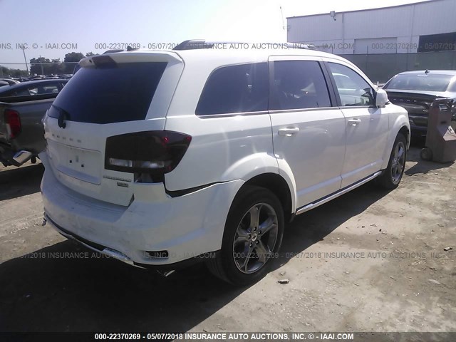 3C4PDCGG2JT156701 - 2018 DODGE JOURNEY CROSSROAD WHITE photo 4