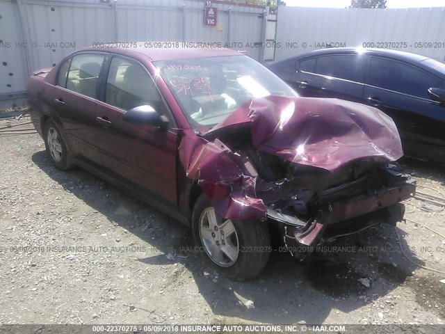 1G1ZT54875F239473 - 2005 CHEVROLET MALIBU LS 勃艮第红 照片 1