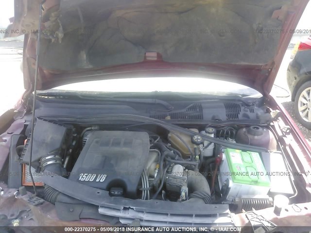 1G1ZT54875F239473 - 2005 CHEVROLET MALIBU LS 勃艮第红 照片 10