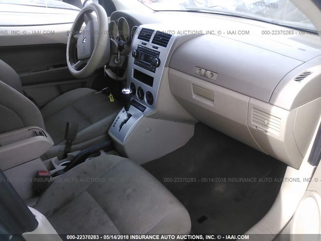 1B3HB48B68D504178 - 2008 DODGE CALIBER SXT BEIGE photo 5