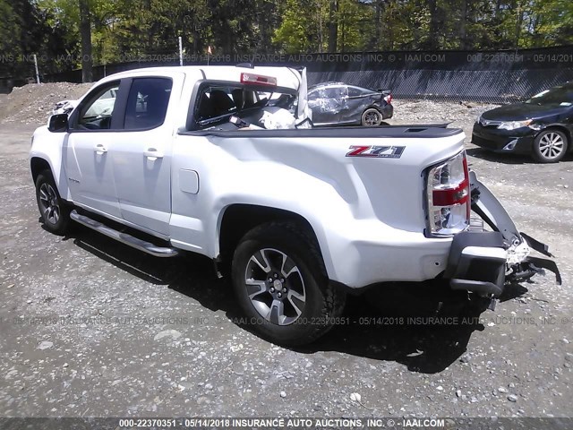 1GCGTDE31G1372290 - 2016 CHEVROLET COLORADO Z71 WHITE photo 3