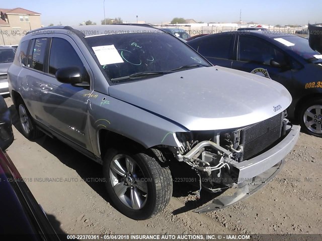 1C4NJCBB5CD518735 - 2012 JEEP COMPASS SPORT SILVER photo 1