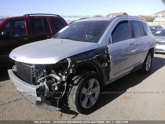 1C4NJCBB5CD518735 - 2012 JEEP COMPASS SPORT SILVER photo 2