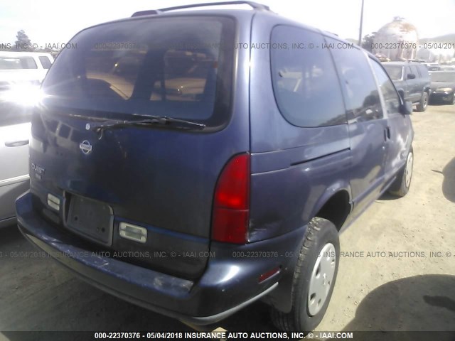 4N2DN11W5SD830199 - 1995 NISSAN QUEST XE/GXE BLUE photo 4