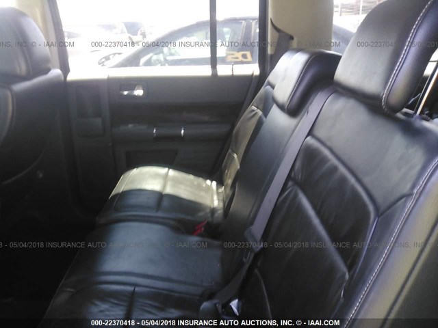 2FMEK62C39BA02830 - 2009 FORD FLEX SEL BLACK photo 8