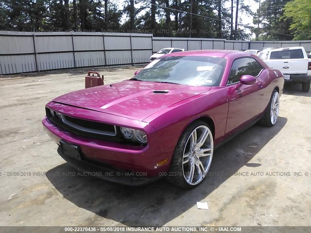 2C3CDYAG4CH176534 - 2012 DODGE CHALLENGER SXT PINK photo 2