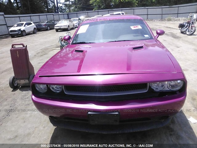 2C3CDYAG4CH176534 - 2012 DODGE CHALLENGER SXT PINK photo 6